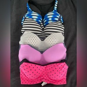 VSX sports bras. Good support gym bras. Sizes 34D & 34DD